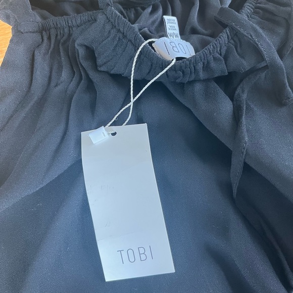 Toni black straps mini dress. New with tags - Picture 3 of 3